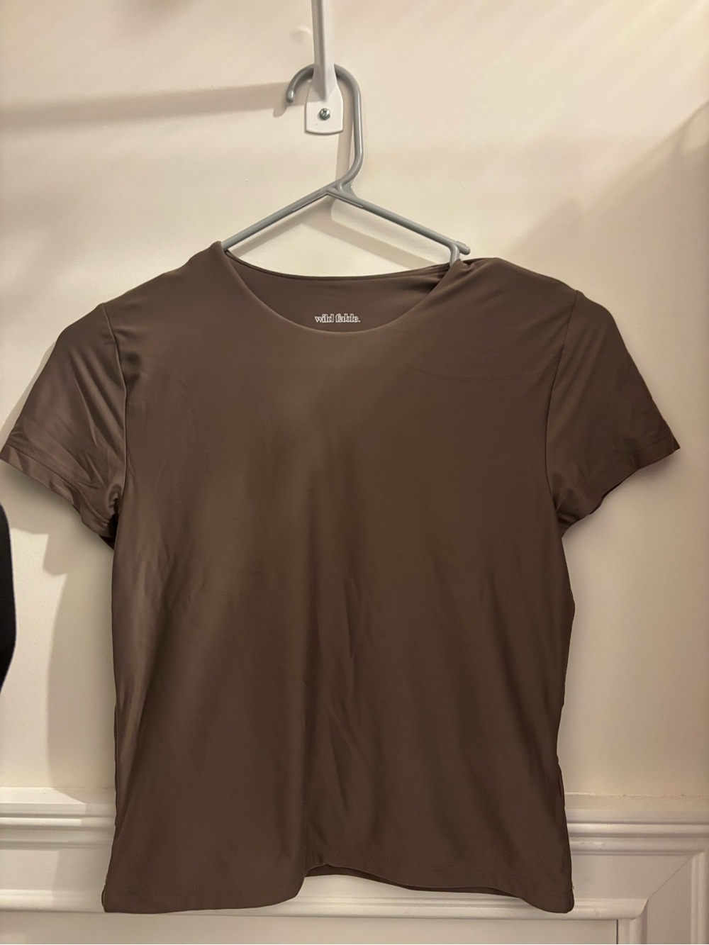 wild fable women’s Short Sleeve Crewneck Tee in Brown